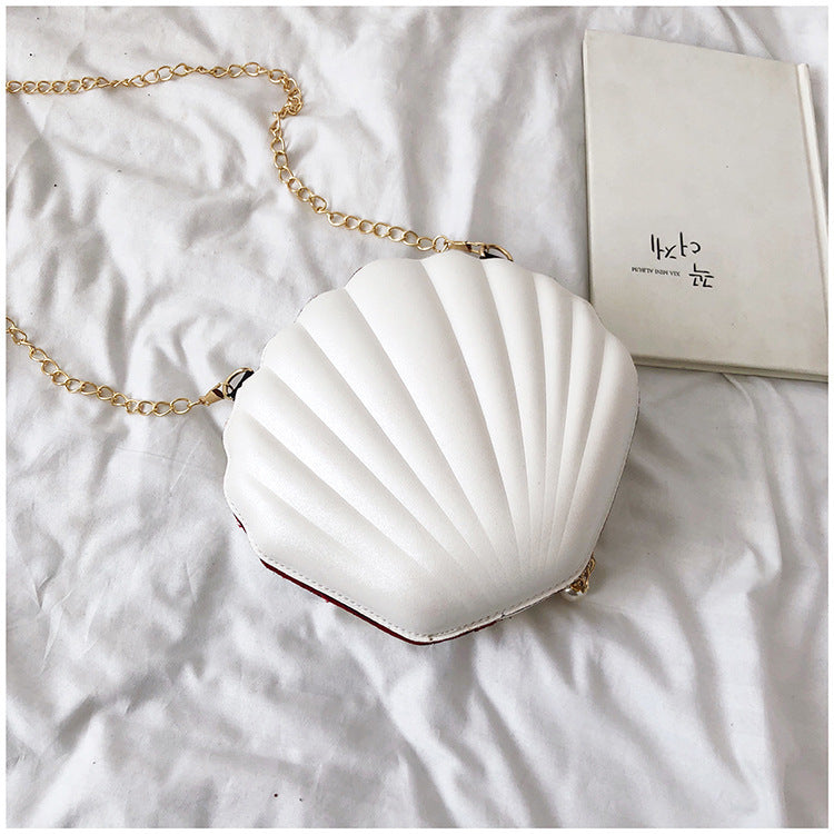 Wholesale PU Seashell Sequins Chain Shoulder Bag